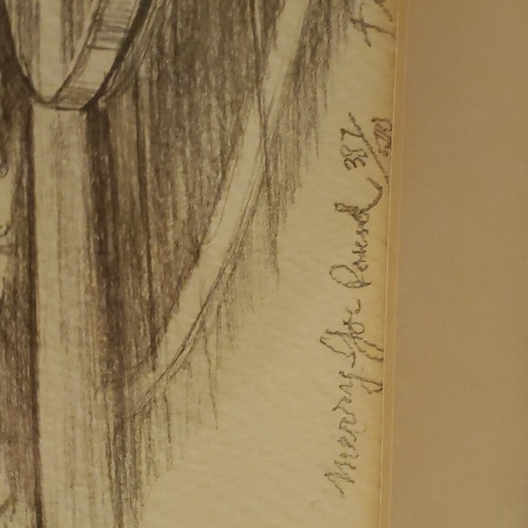 Floyd Berg Numbered Pencil Sketch Merry Go Round - Picture 2 of 7